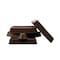 Service Caster Non-Slip Furniture Pads, Rubber Coasters, Caster Cups Set of 4 Brown, 4PK SCC-RUBBERCUP-2X2-SQUARE-BROWN - alternate 1